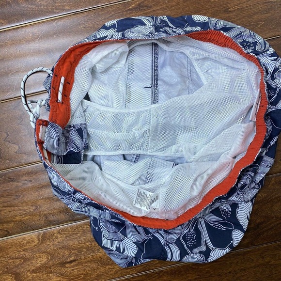 Goodfellow & Co. Swim Trunks Tropical XL Blue White - Picture 6 of 8